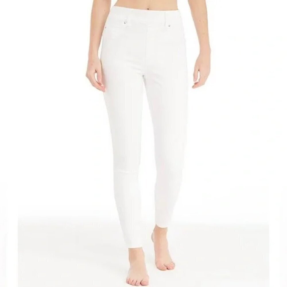 Spanx White Skinny Jeans Size X-Large Denim Stretch Pull On XL